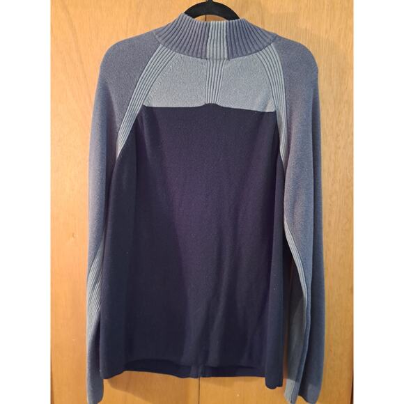 Calvin Klein Gray and Black Zip-up Sweater XL - Picture 2 of 8